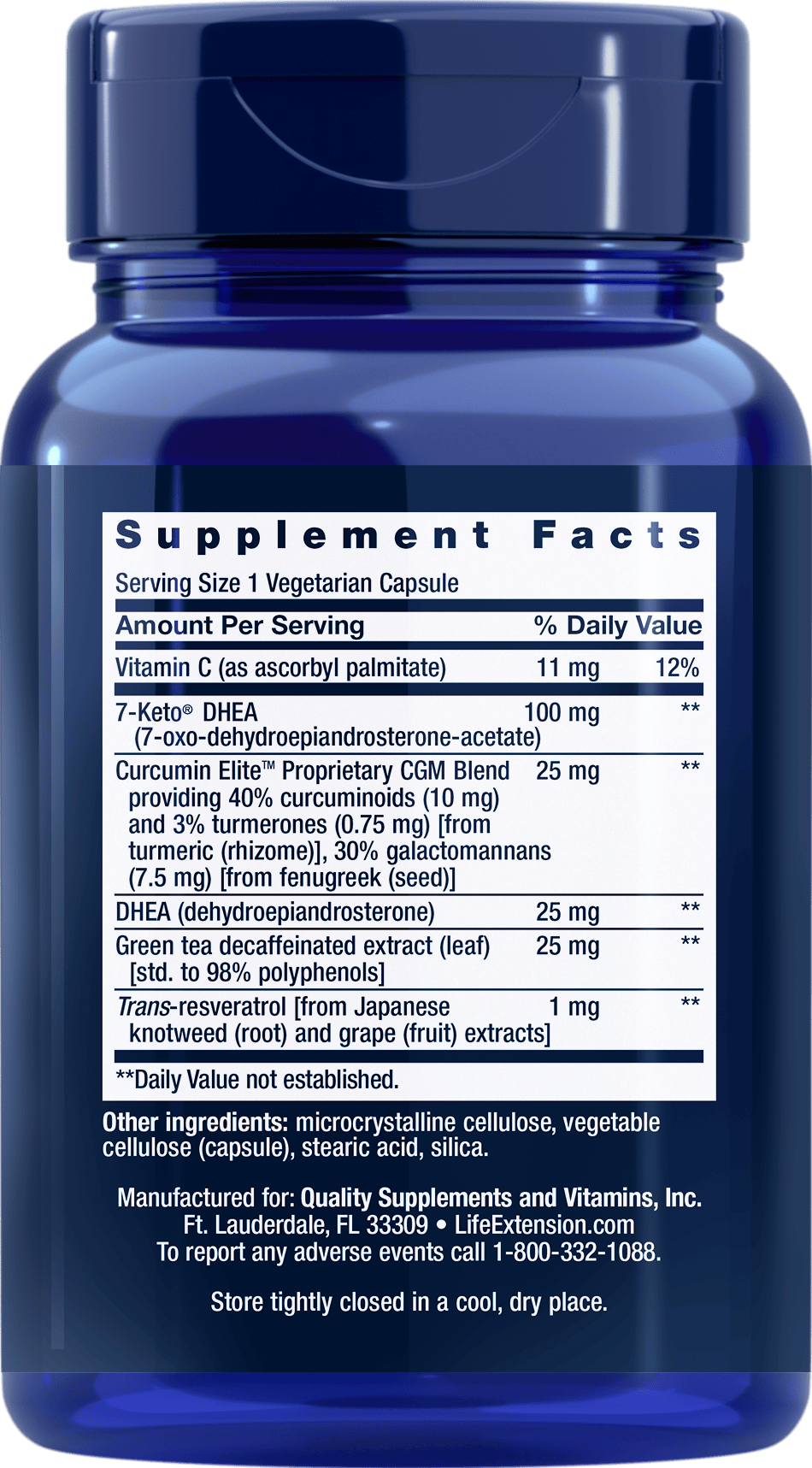 7-Keto DHEA & Ingredients