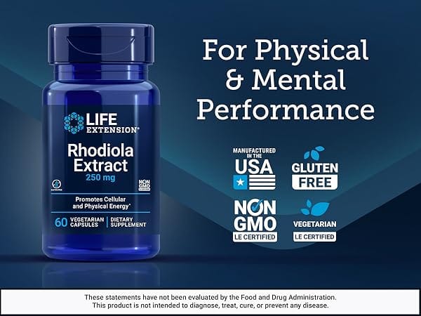 Life Extension Rhodiola Extract for Physical & Mental Performance
