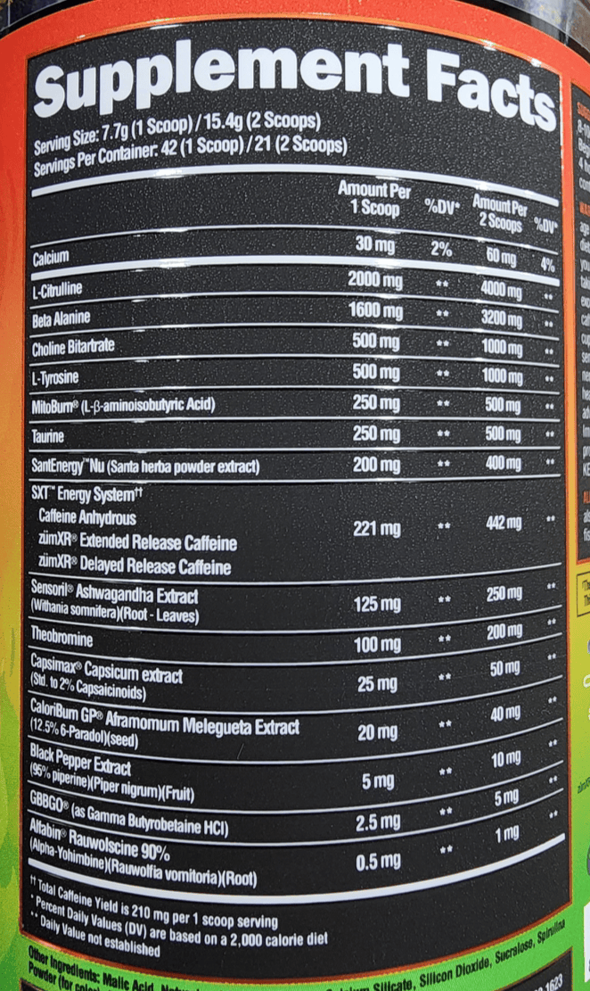 Supplement container with visible 'Supplement Facts' label on a black background