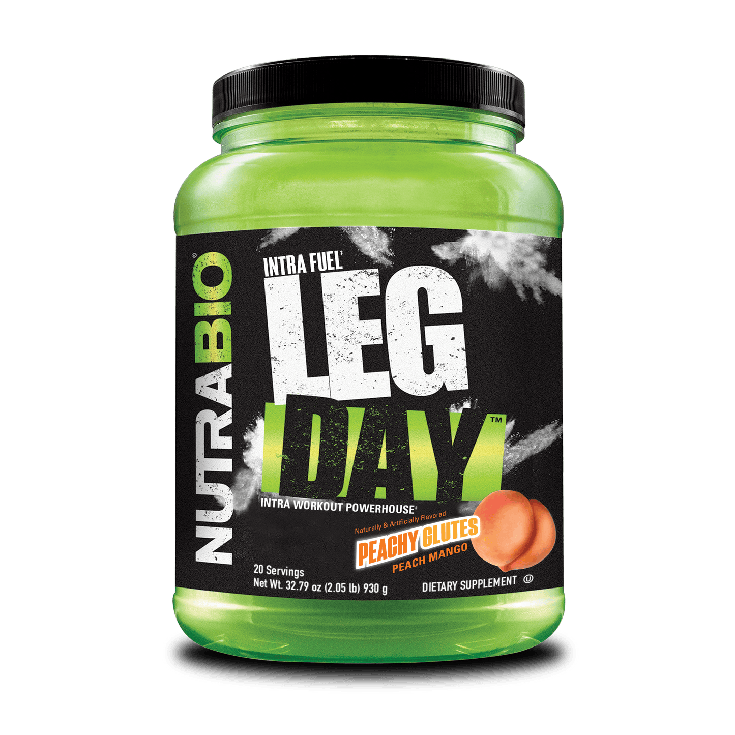 NutraBio Leg Day Peachy Glutes Peach Mango Supplement