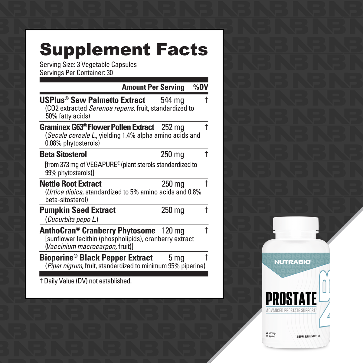 NutraBio Prostate (90 Caps)
