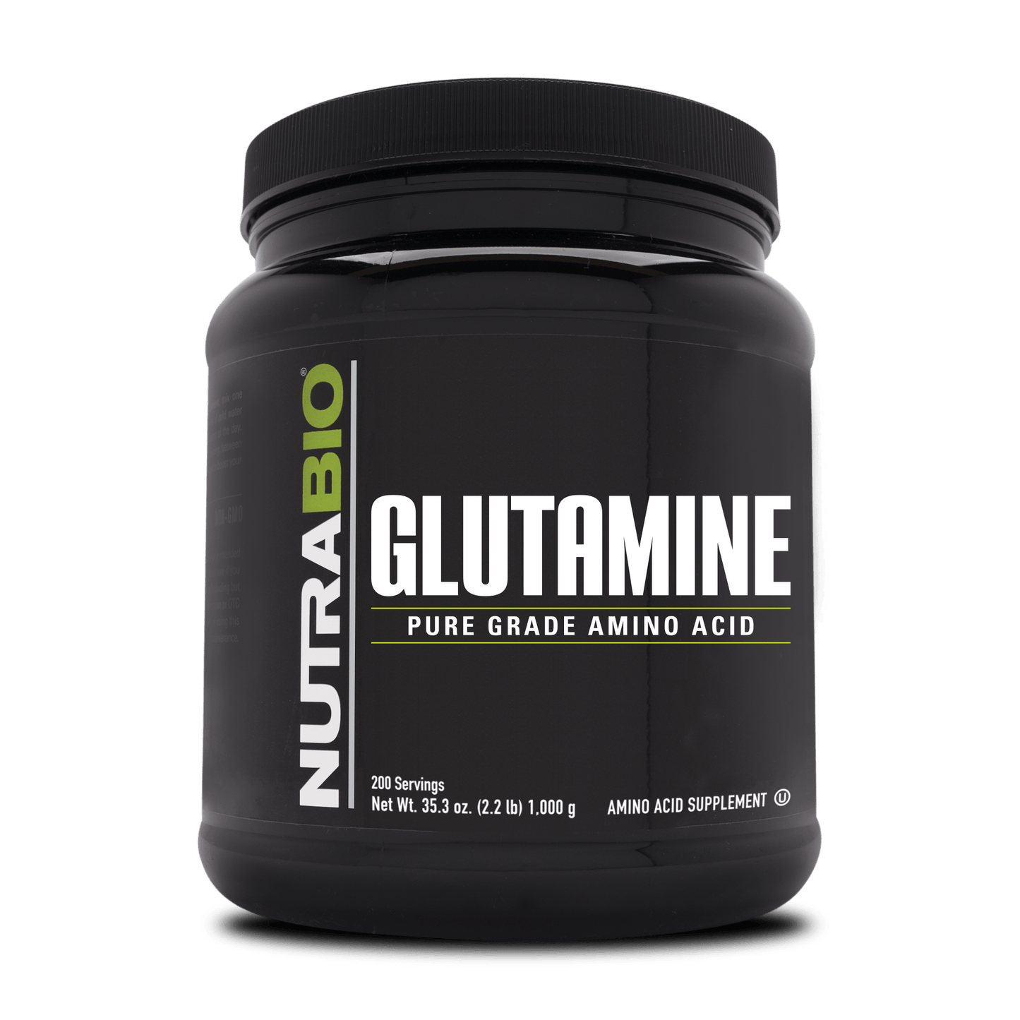 NutraBio Glutamine amino acid supplement