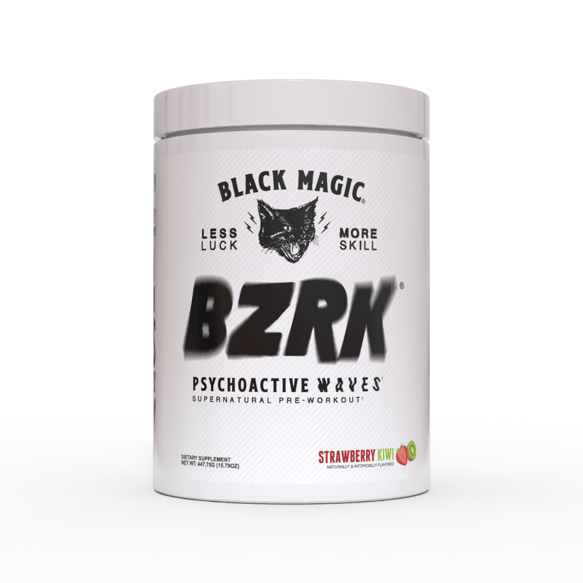 Black Magic BZRK Strawberry Kiwi pre-workout powder
