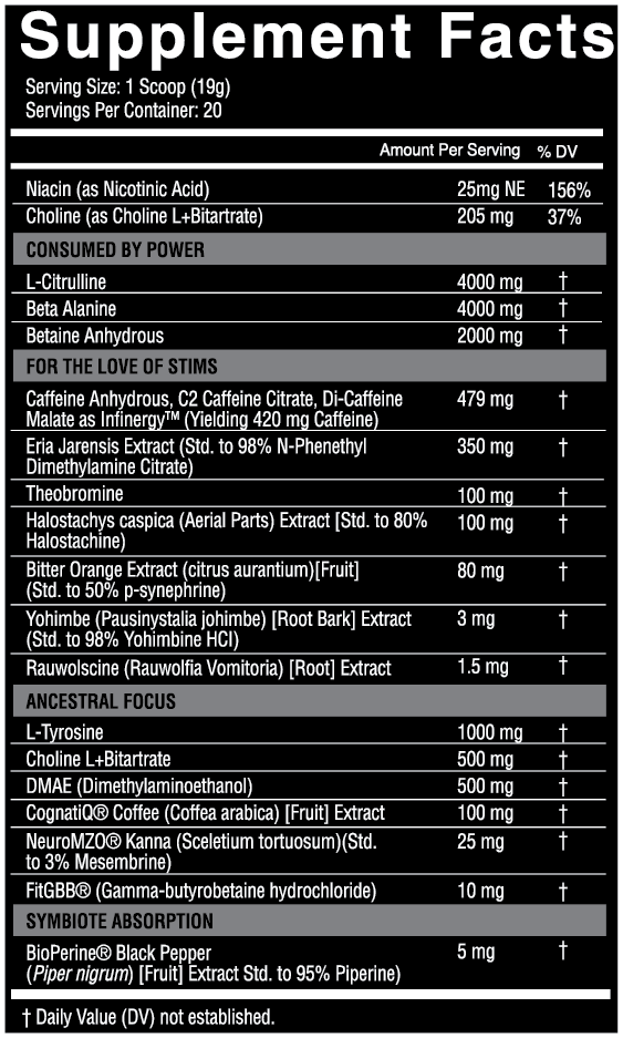 NutriFitt Symbiote β High Stim Pre-Workout