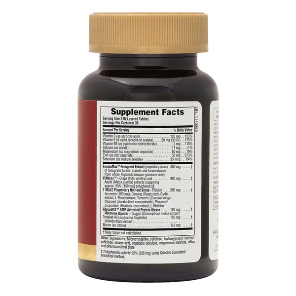 Supplement facts label on bottle 48716-02