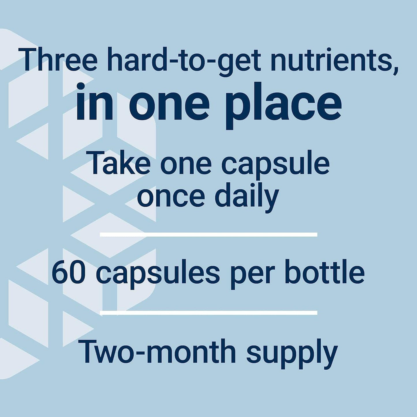 60 per bottle, two-month supply