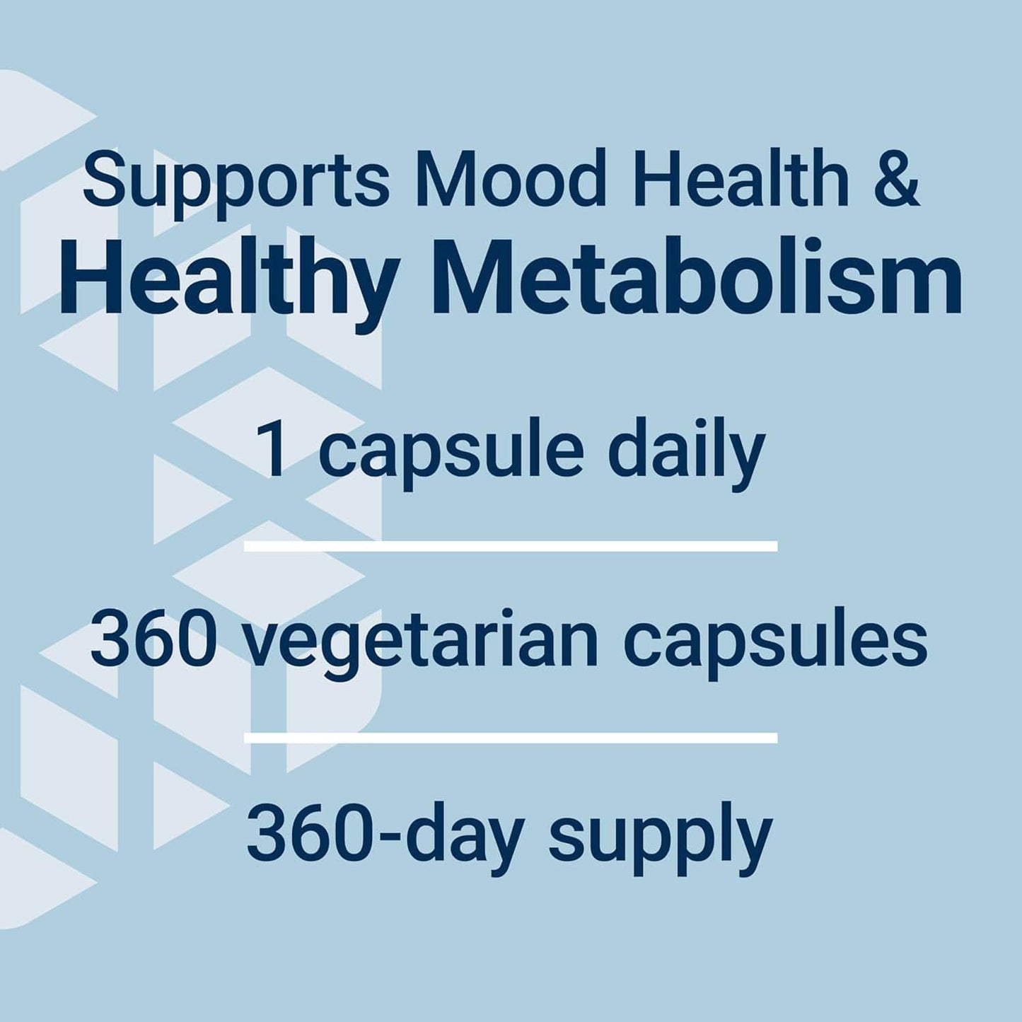 Mood & Metabolism Support Supplement - 360 Capsules