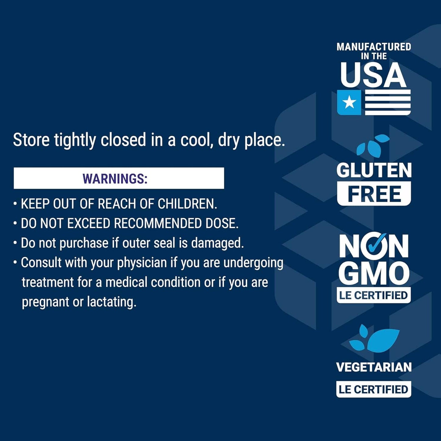 Supplement warnings and details (71ZKUEJBUML)