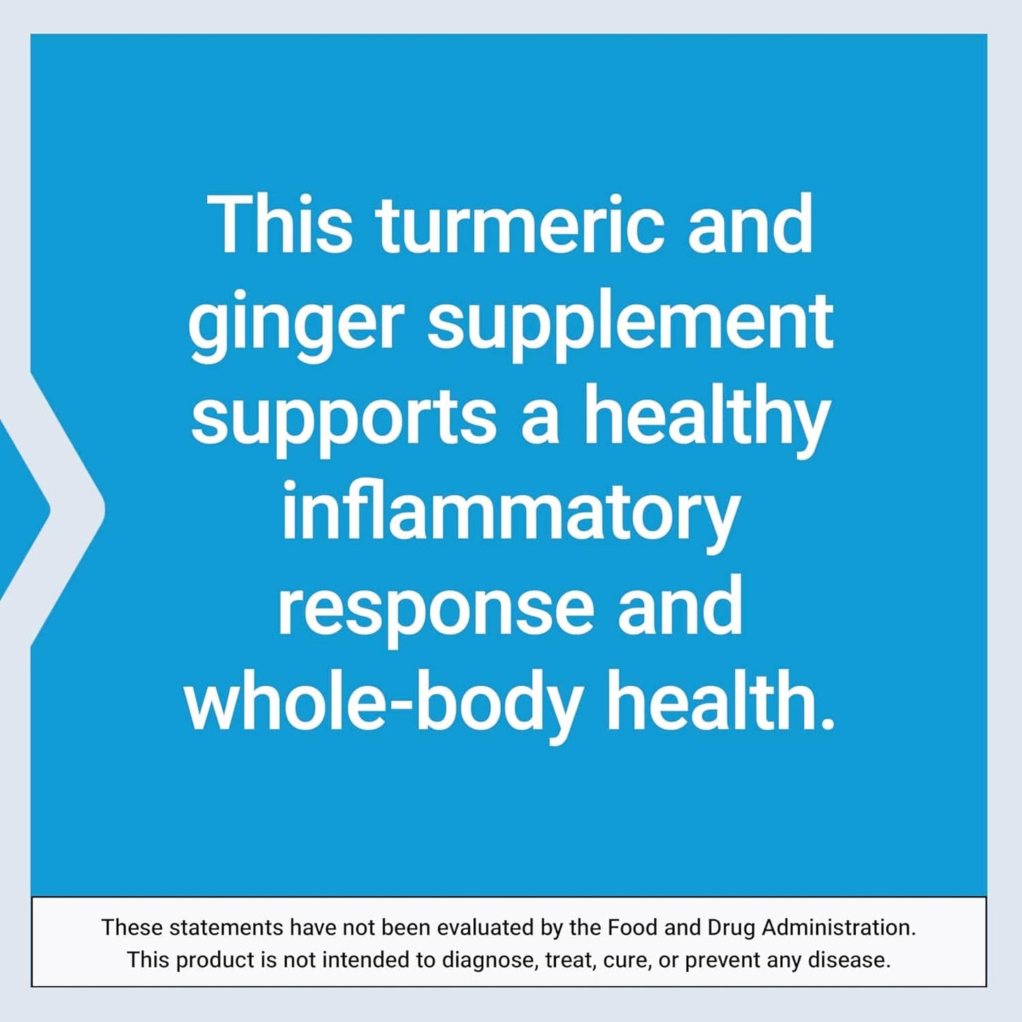 Turmeric & ginger supplement for healthy inflammatory response