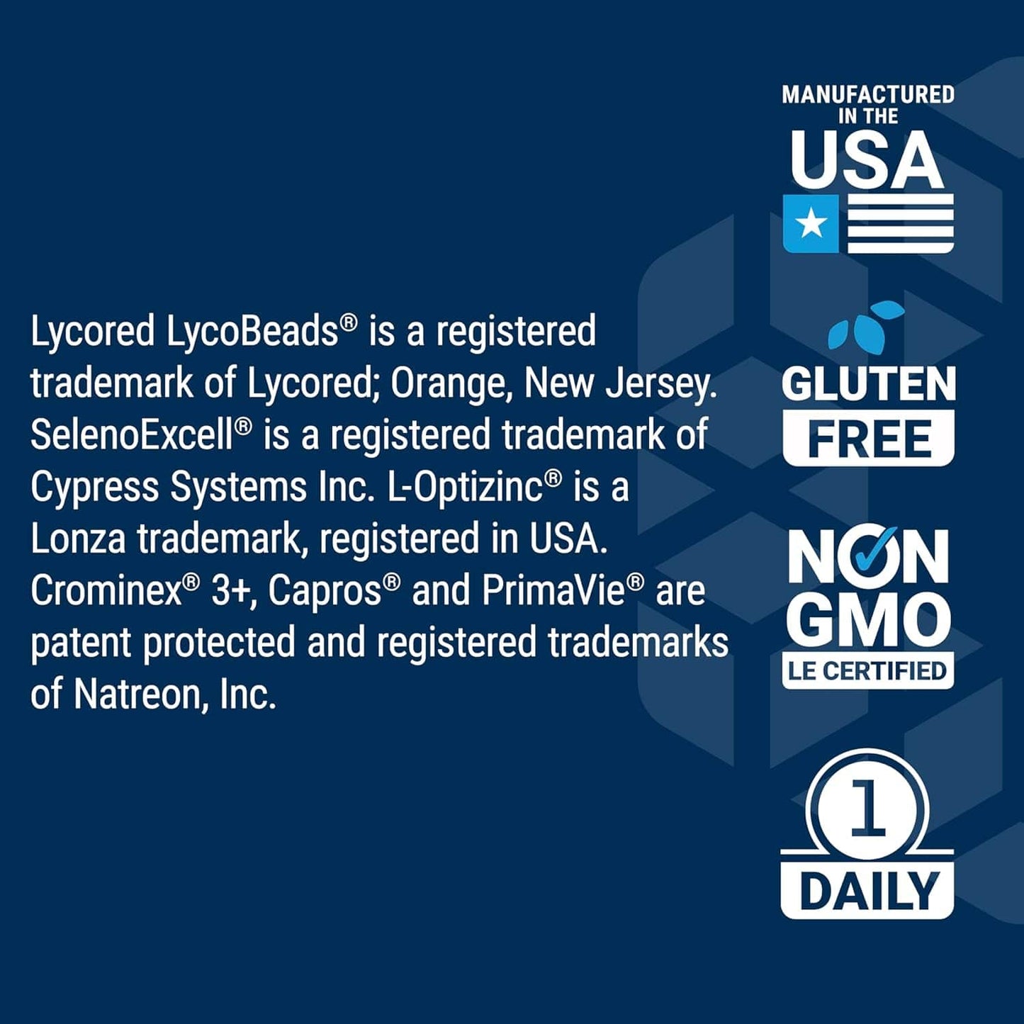 Lycored LycoBeads supplement facts, USA made, gluten-free, non-GMO