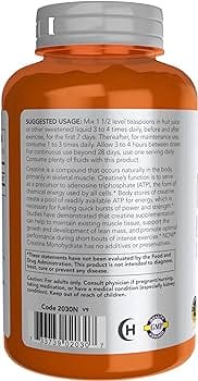 Creatine Monohydrate supplement bottle