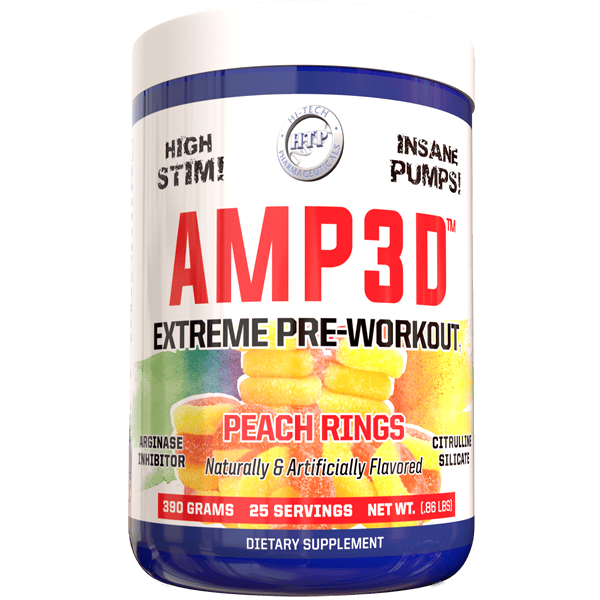 AMP3D Peach Rings Pre-Workout Supplement