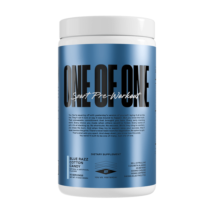 Blue Razz Cotton Candy 1O1 Sport Pre-Workout - Front View