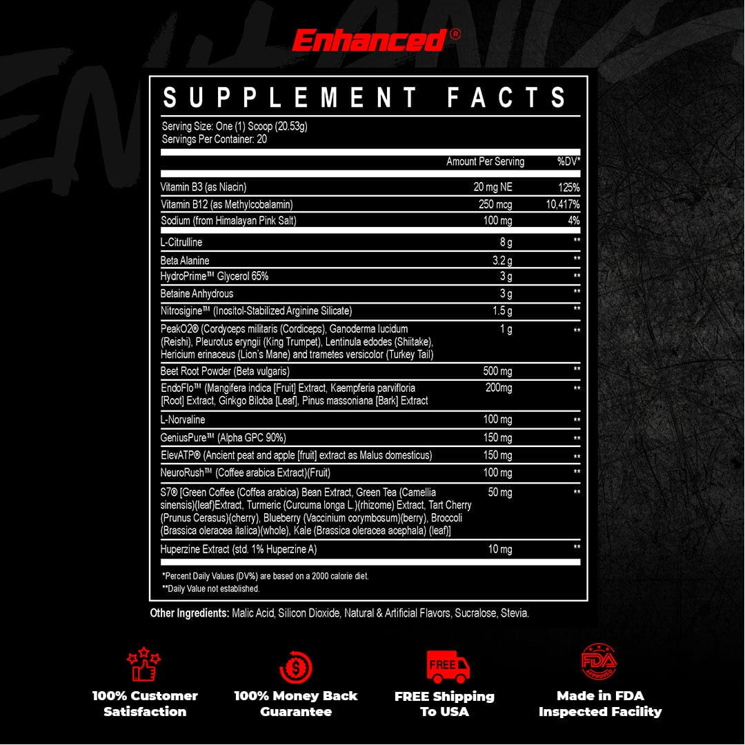 Enhanced Supplement Facts