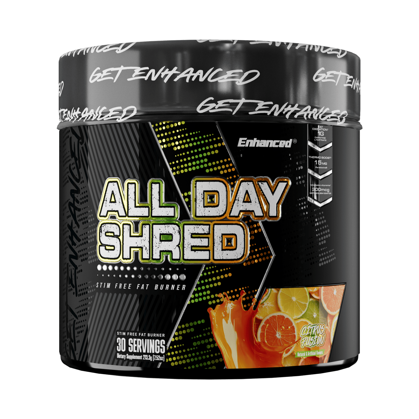 Enhanced All Day Shred Citrus Fusion fat burner supplement