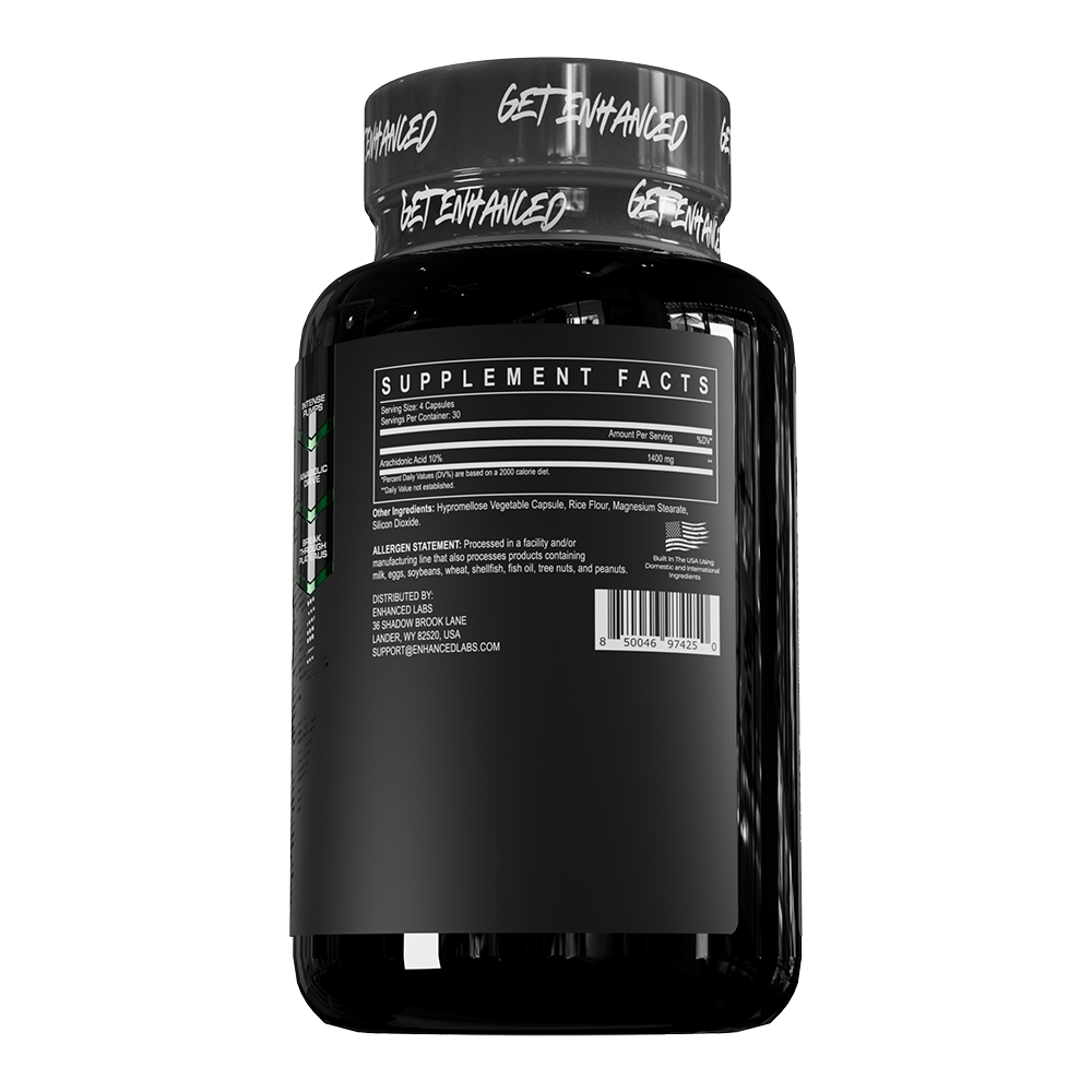 Enhanced AraAcid SFP supplement facts label