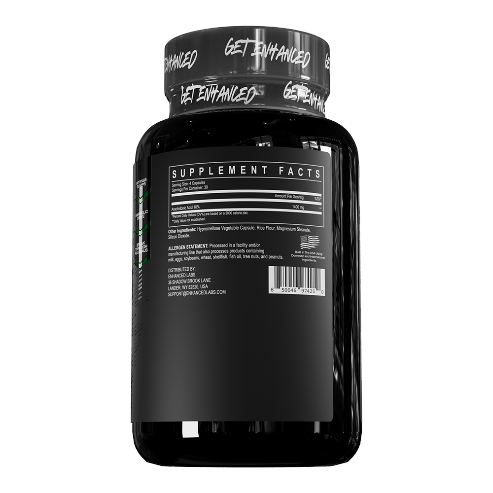 Enhanced AraAcid SFP supplement facts label