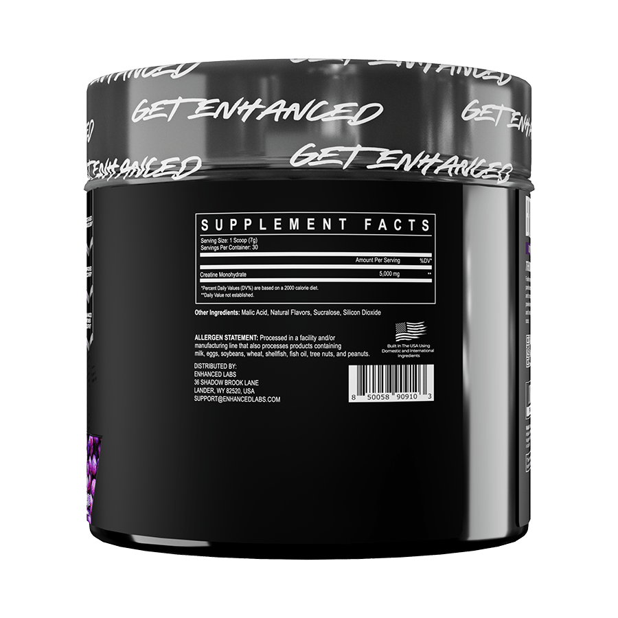 Enhanced Creatine Grape SFP Supplement Facts
