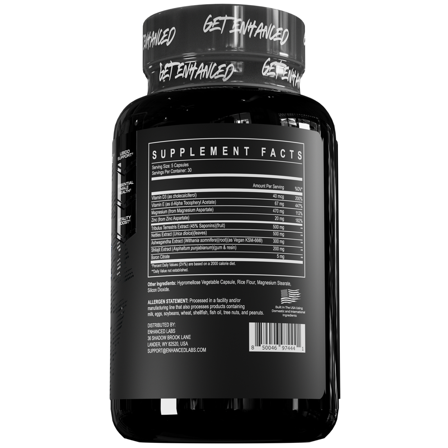 Get Enhanced supplement bottle - Frame 84 - Supplement Facts