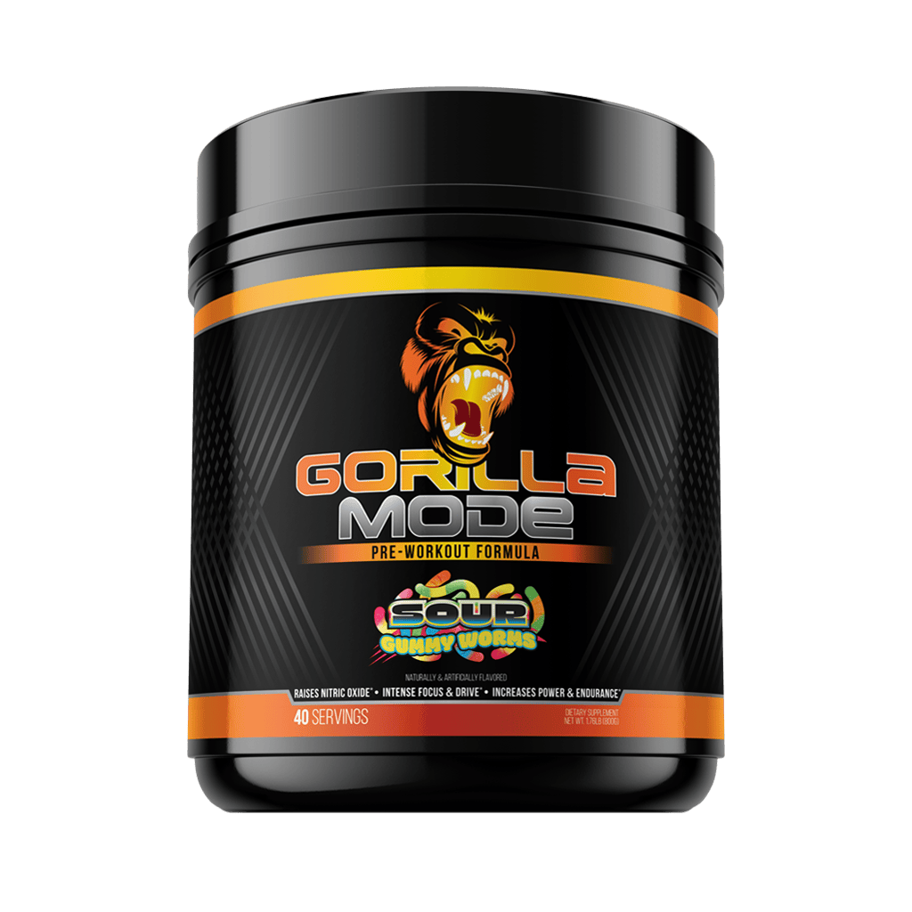 Gorilla Mode 2.0 Sour Gummy Worms pre-workout supplement