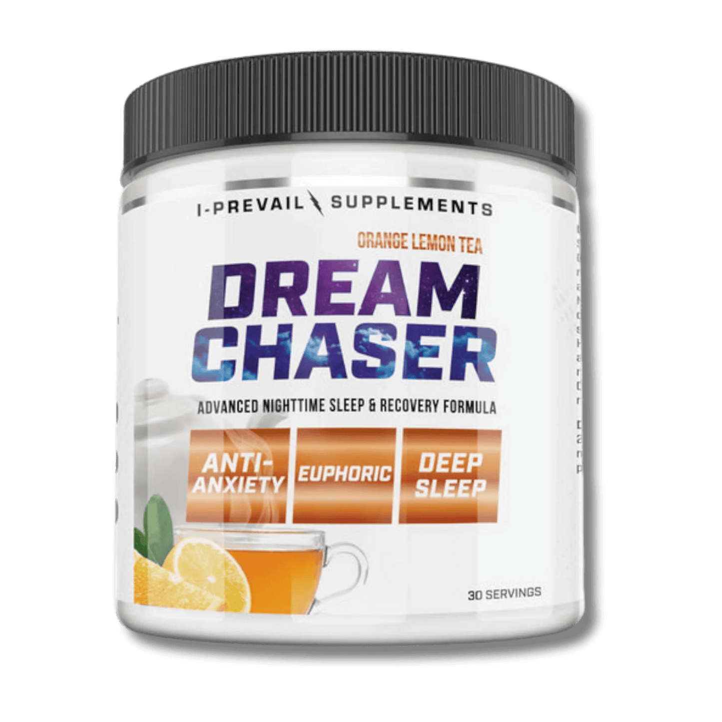 I-Prevail Dream Chaser supplement jar (Orange Lemon Tea)