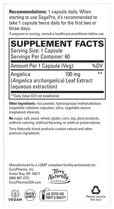 Angelica Leaf Extract, 100mg