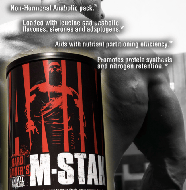 Animal M-Stak supplement, non-hormonal anabolic pack