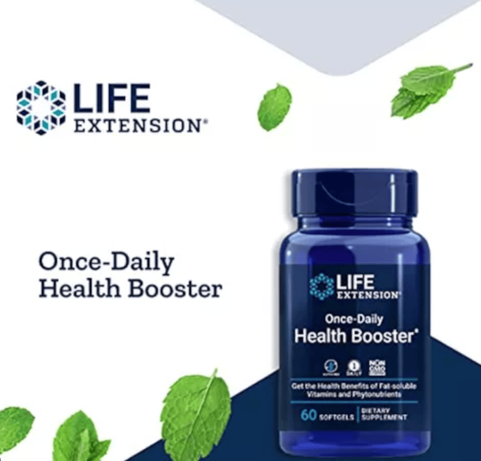 Life Extension Once-Daily Health Booster supplement, screenshot from March 19,...