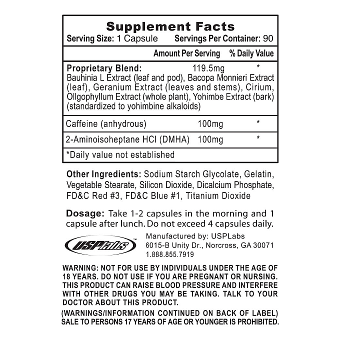 USP Labs OxyElite Pro 90 Caps