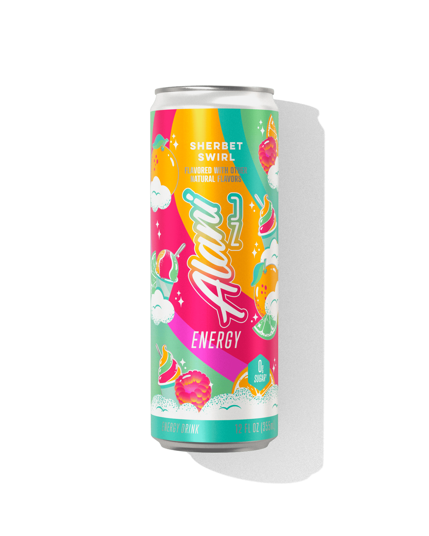 Alani Nu Sherbet Swirl Energy Drink Can - Front View