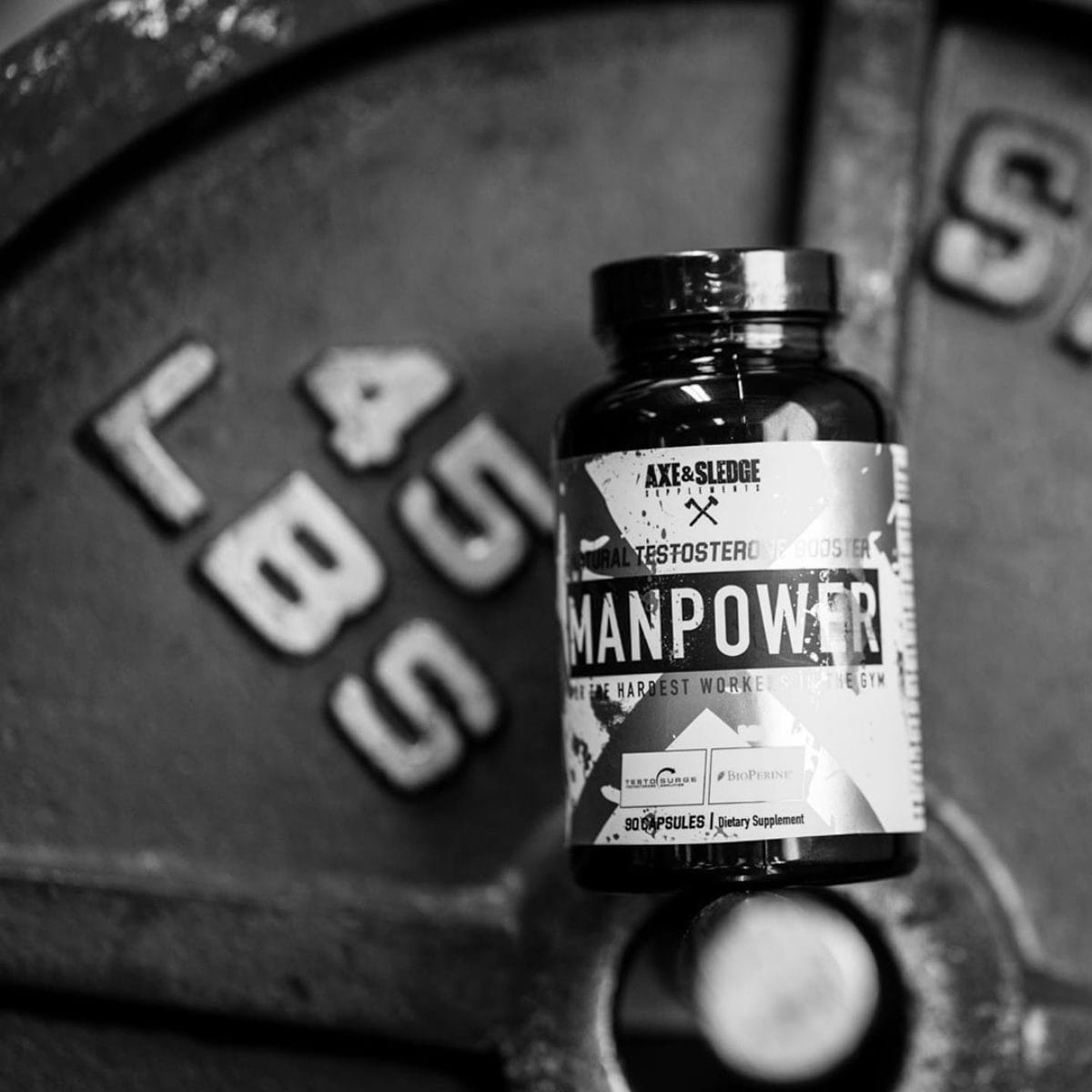 Axe & Sledge Manpower supplement on weight plate.