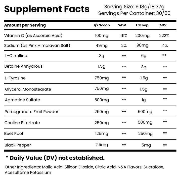 Supp Dawg Bite Down Non-Stim Pre-Workout