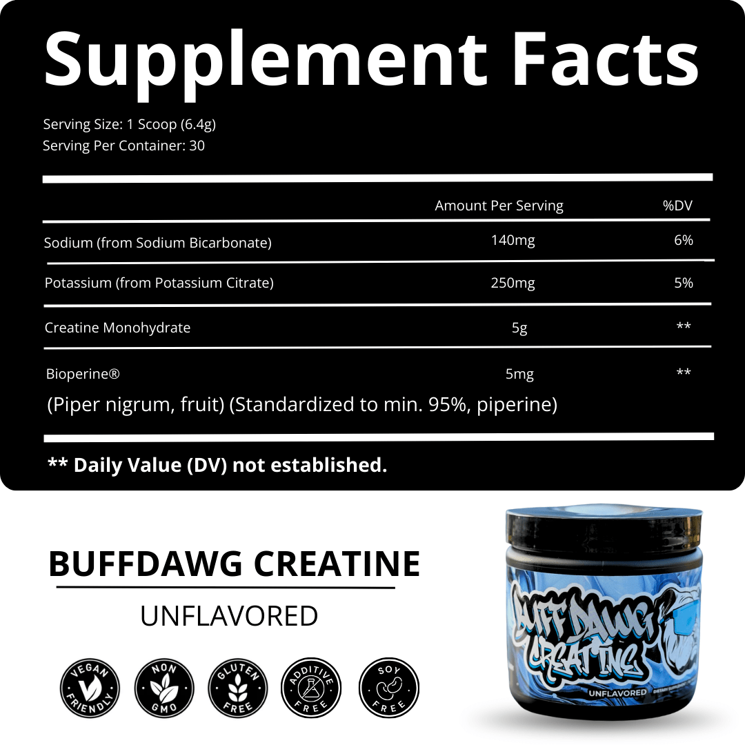 Supp Dawg Creatine Monohydrate + BioPerine®