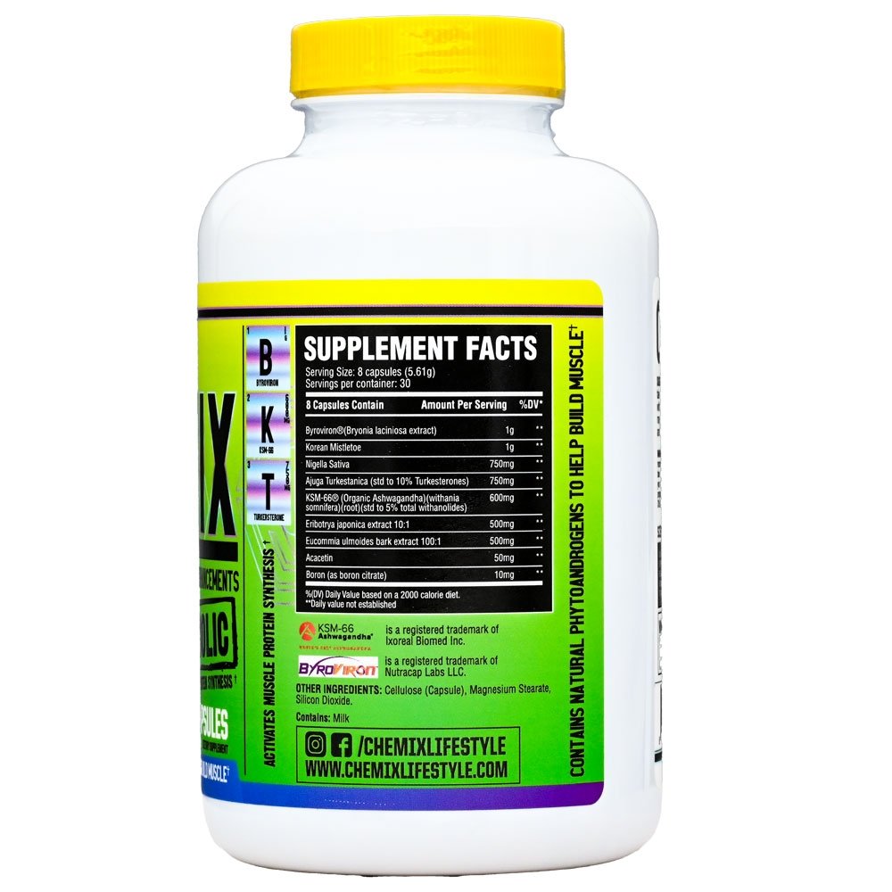 Chemix Natabolic Supplement Facts - Muscle Building