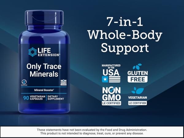 Life Extension Only Trace Minerals - 7-in-1 Whole-Body Support