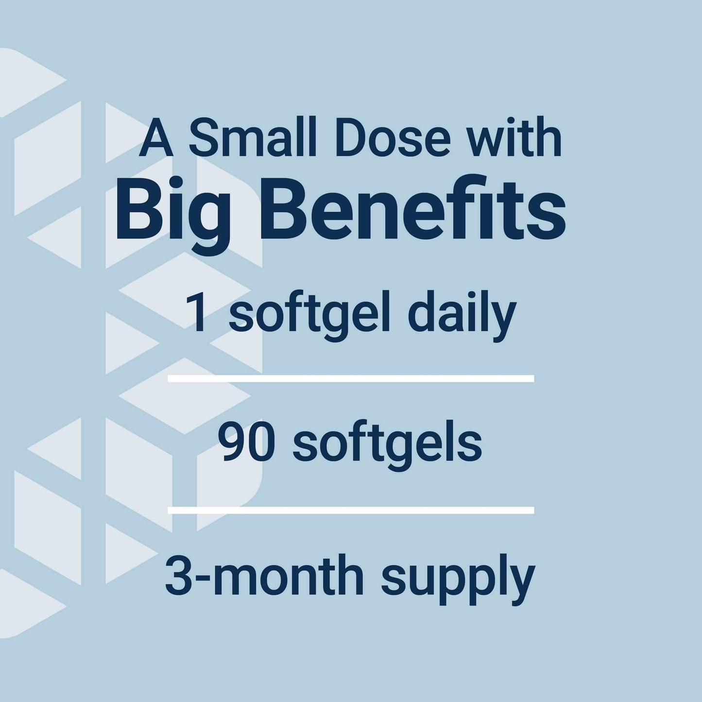 90 softgels, 3-month supply