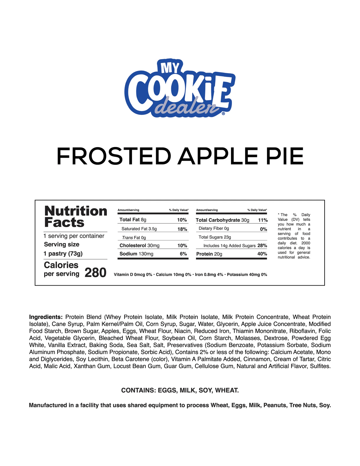 My Cookie Dealer Frosted Protein Pastries