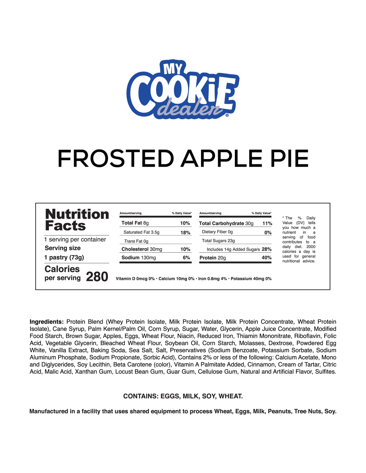 My Cookie Dealer Frosted Protein Pastries