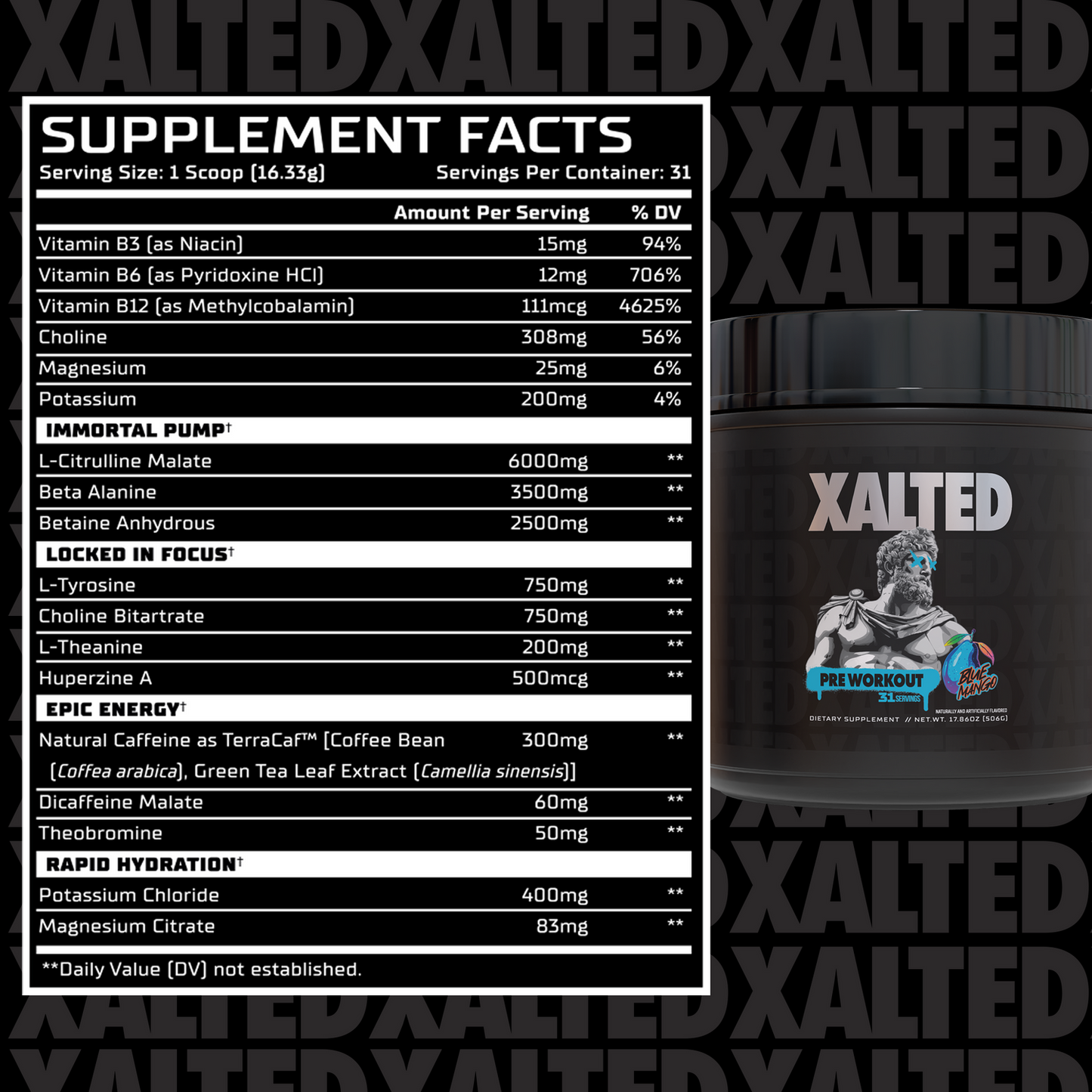 Xalted Lifestyle Xalted Pre-Workout