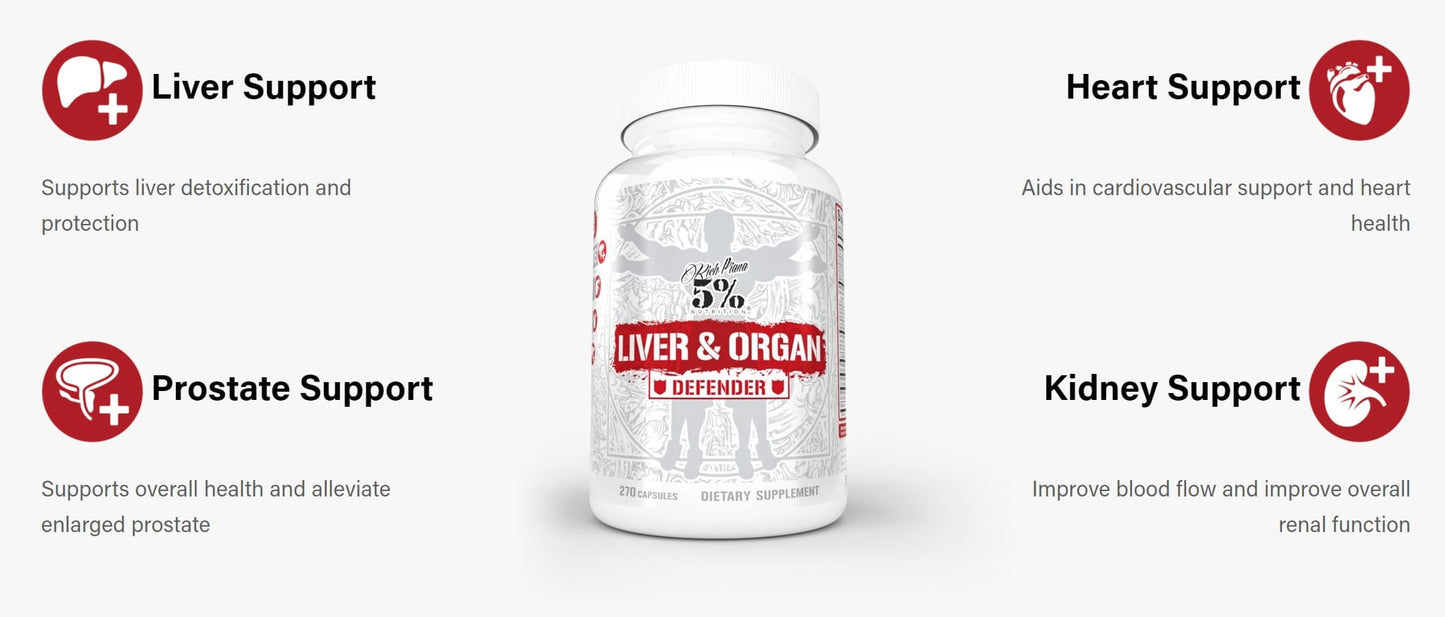 Liver & Organ Defender supplement - Supports liver, heart, kidney & prostate...