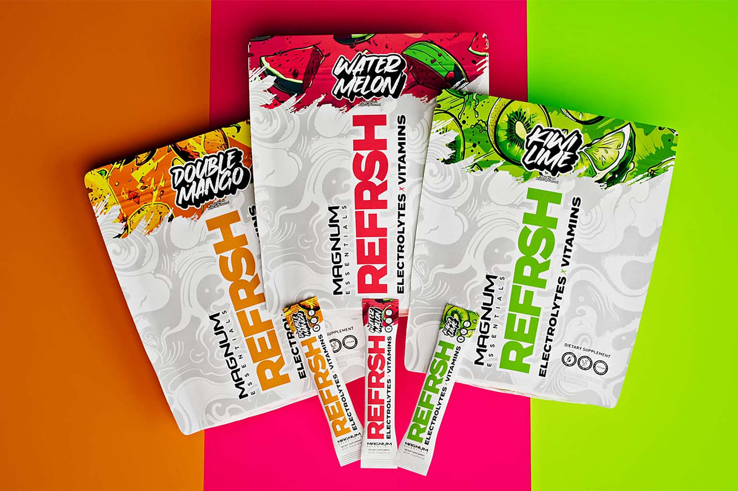 Watermelon, Mango, Key Lime