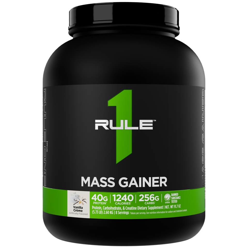 Rule 1 Mass Gainer 5lb Vanilla Creme (front)