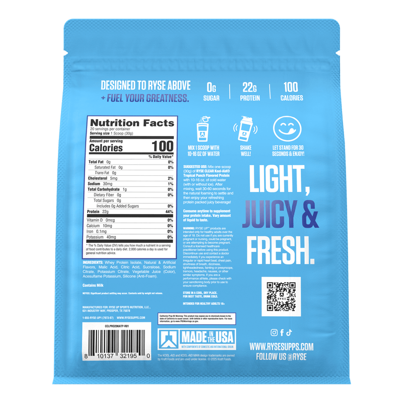 RYSE Clear Protein 20 serv