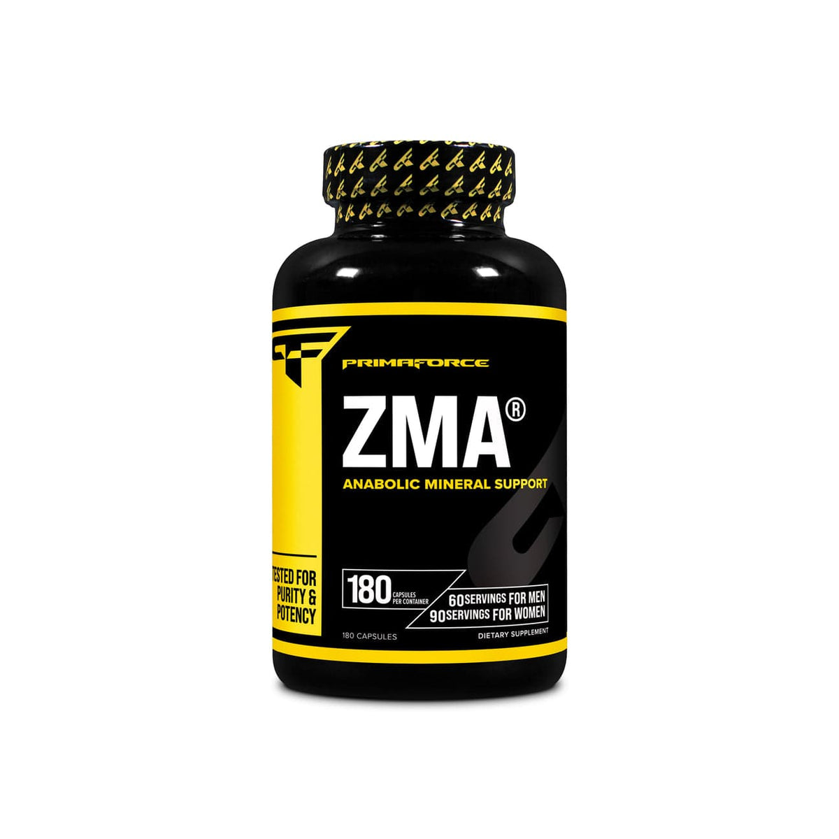 PrimaForce ZMA 180 Capsules — official manufacturer bottle render