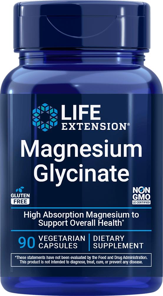 Life Extension Magnesium Glycinate – 90 vegetarian capsules