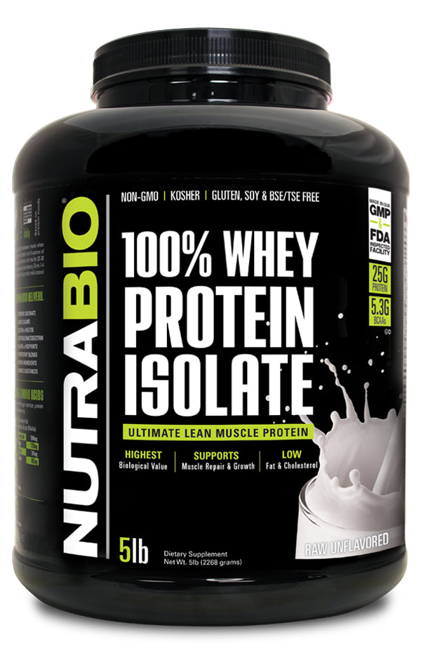 NutraBio 100% Whey Protein Isolate