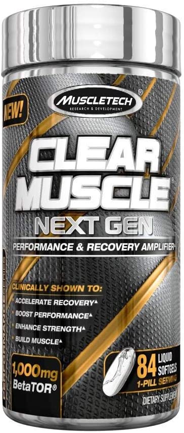 Muscletech Clear Muscle Next Gen 84 Softgels Suppz