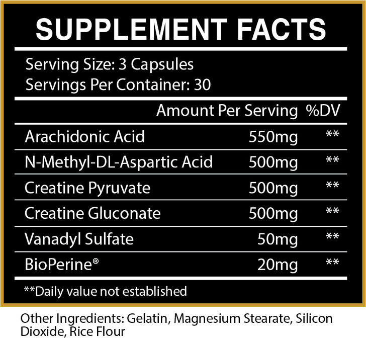 Centurion Warpath Supplement Facts