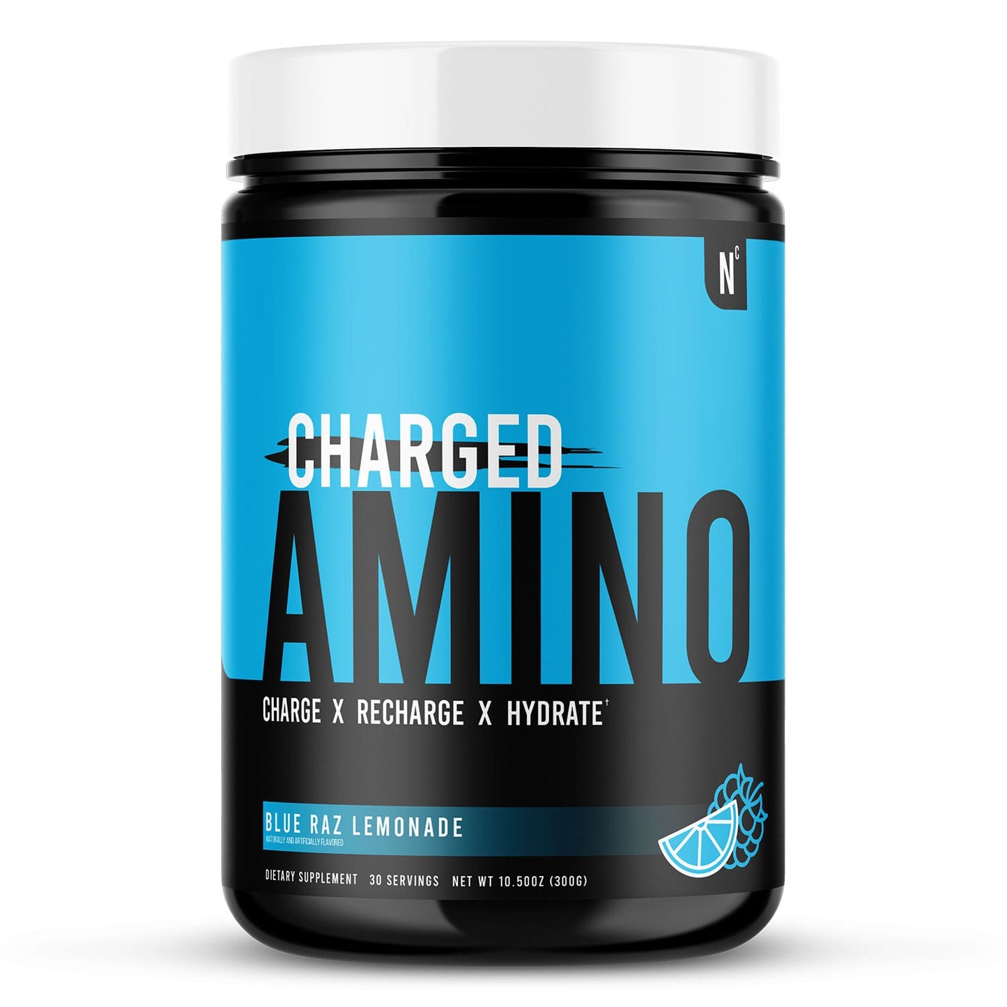 Charged Amino Blue Raz Lemonade tub