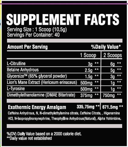 Chemix Ultra Stim Pre Workout